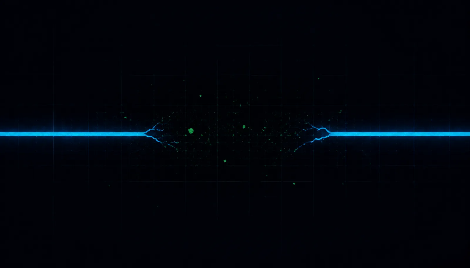 Broken blue signal line as a symbol for failed alignment projects