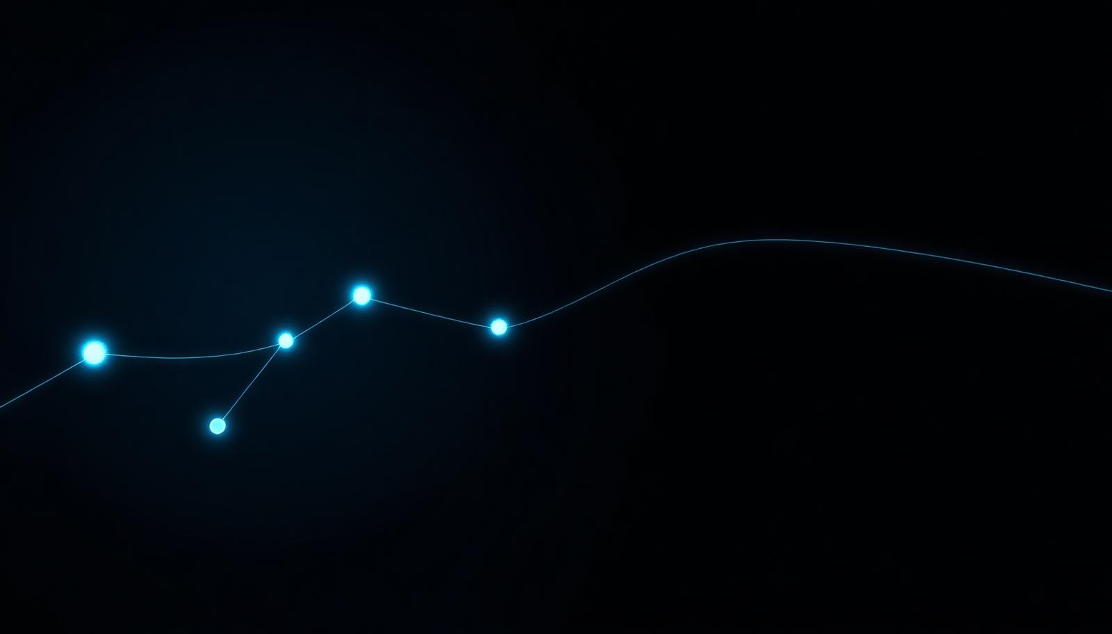 Abstract visual of a six-step process